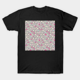 Grey and Pink Polka Dot T-Shirt